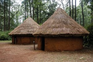 Husband`s hut in Kamba village at Bomas of Kenya, Nairobi.