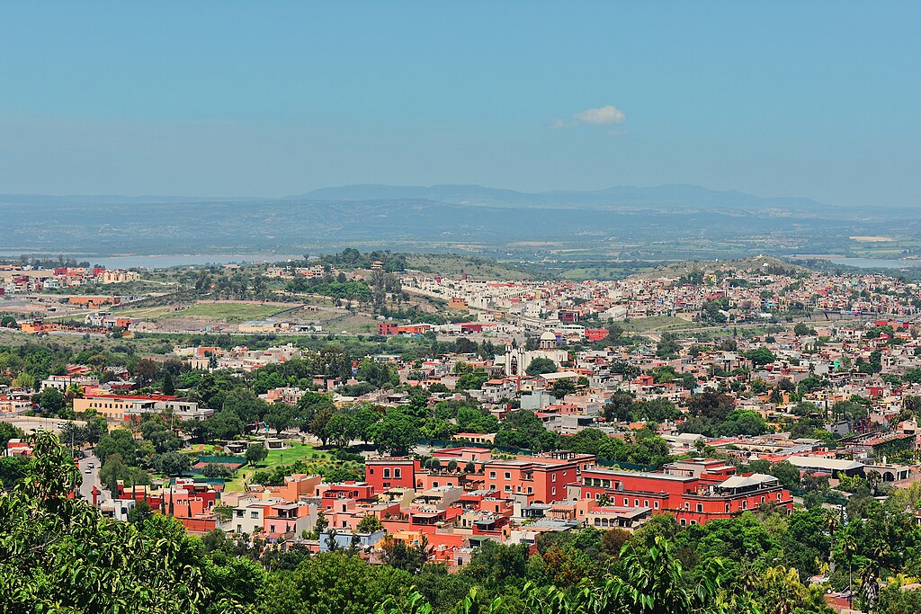 An aerial view of San Miguel de Allende