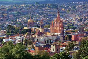 An aerial view of San Miguel de Allende, the world's best city.