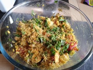 Bhel Puri. Healthy Indian street foods.