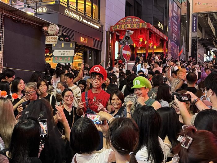Halloween celebration in Hong Kong.