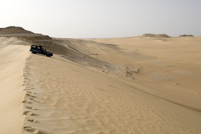 Sand dunes in Siwa, Egypt