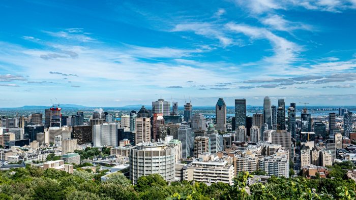 A beautiful view of Montreal, Canada
