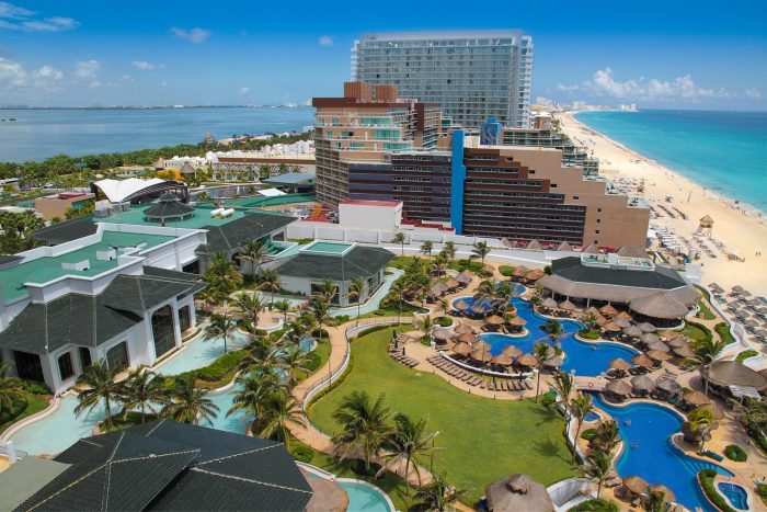 A beachfront hotel in Cancun, Mexico. Last-minute Thanksgiving destinations