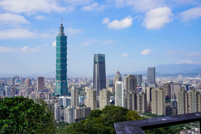 A view of Taipei's skyline, Taiwan. Where to travel in Asia