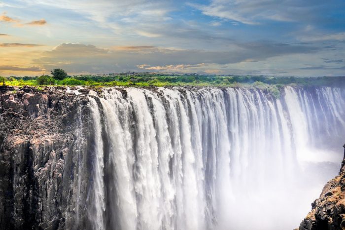 A beautiful view of Victoria Falls