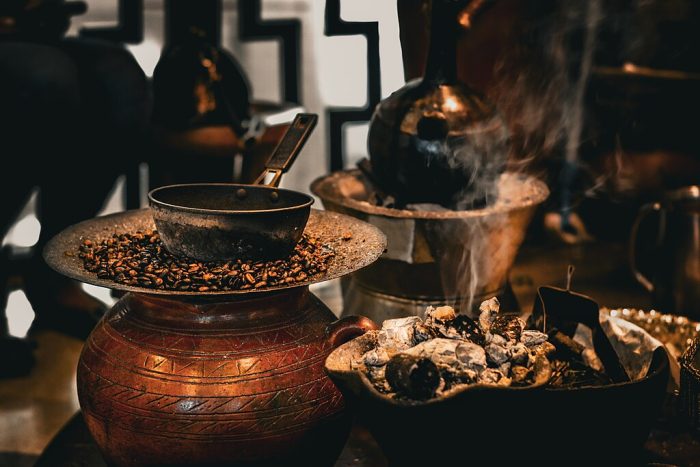 Coffee ceremony in Ethiopia