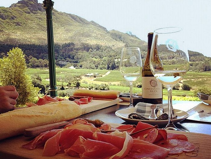 Vin de Constantia, a famous historic wine produced from muscat grapes