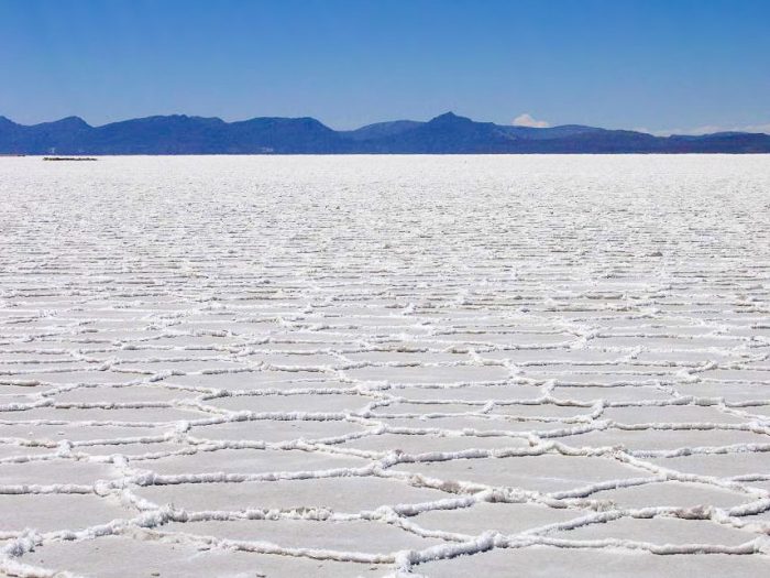 Salt flats in Salar Uyuni