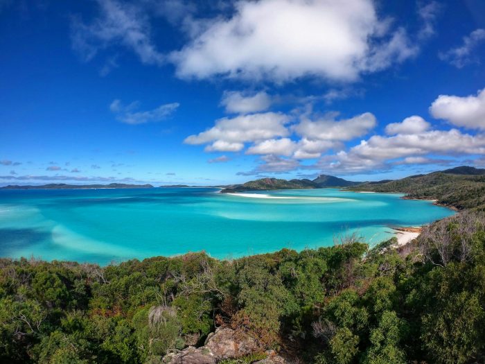 A beautiful view of Whitsunday Islands, Queensland, Australia