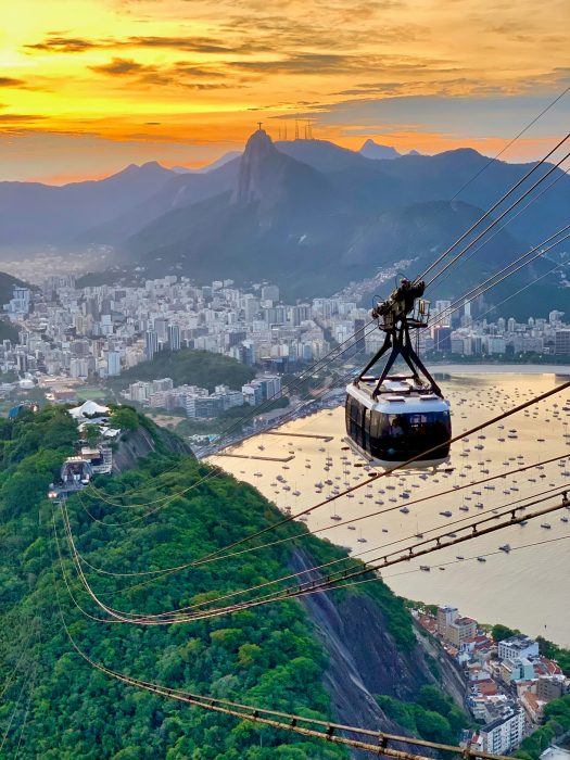 The Sugarloaf Mountain cable car, Rio de Janeiro, Brazil