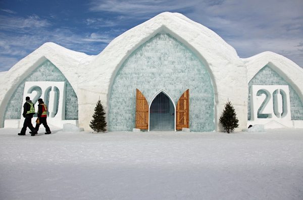 Hôtel de Glace in Quebec, Canada, the only ice hotel in North America