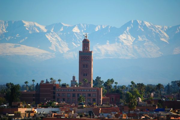 A beautiful view of Marrakech, Morocco
