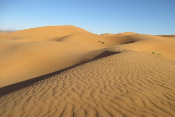 Sahara Desert sand dunes, Morocco