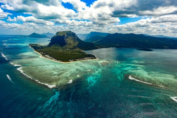 The Underwater Waterfall in Le Morne, Mauritius. Unusual natural phenomena you'll find across Africa